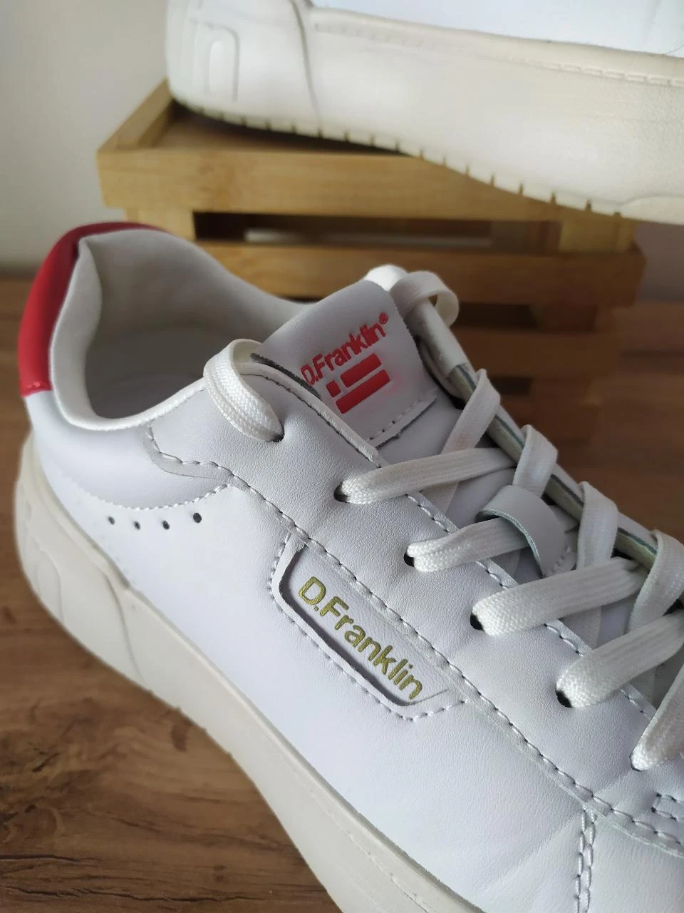 D.Franklin Baskets blanches à plateforme EU 37 Chaussures épaisses décontractées – photo 7